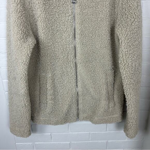 H&M Regular Fit Tan Teddy Zip Up Jacket Size S - Picture 5 of 9